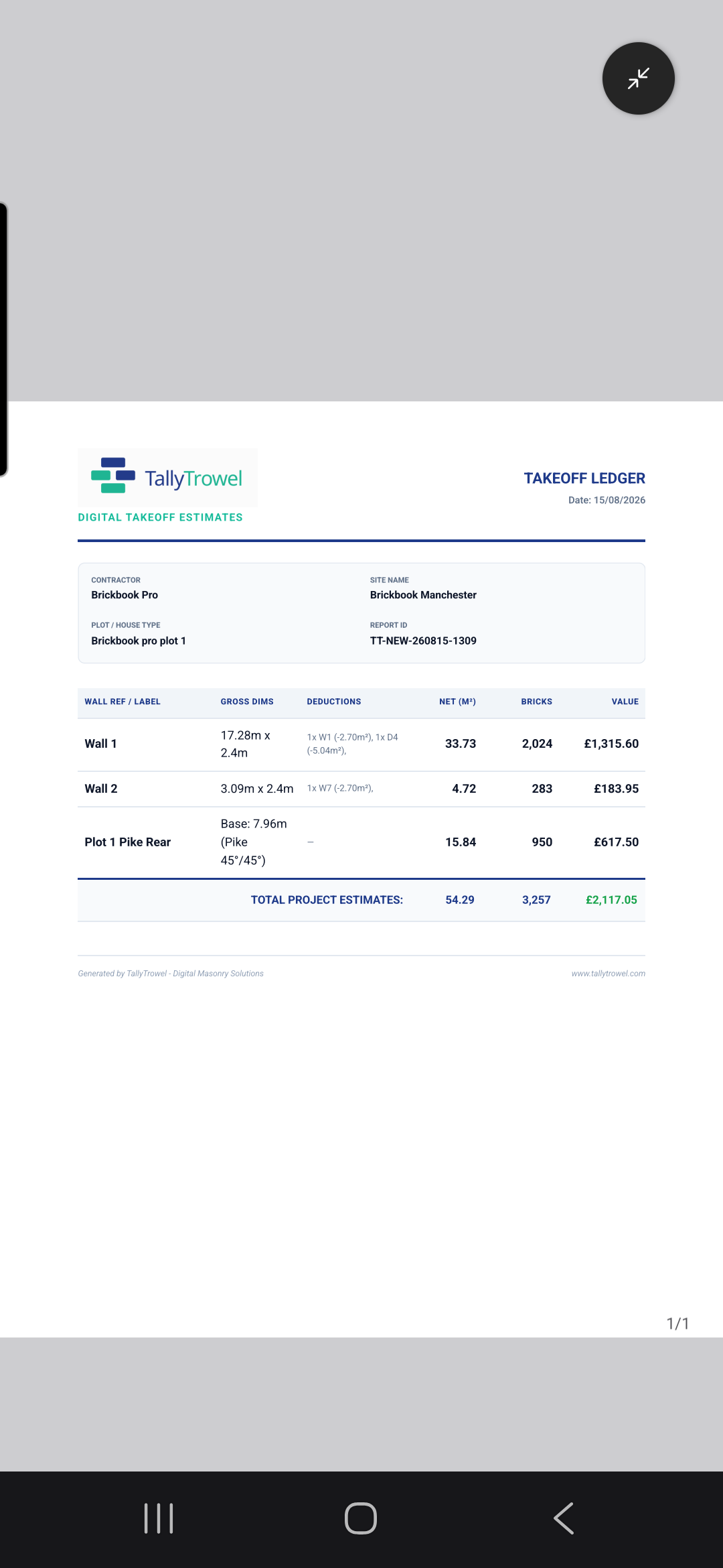 PDF Report